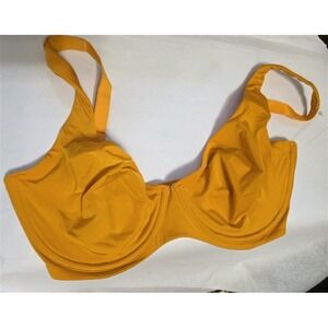 NWOT CUUP 32H The Scoop Orange Microfiber Underwire Bra 132110